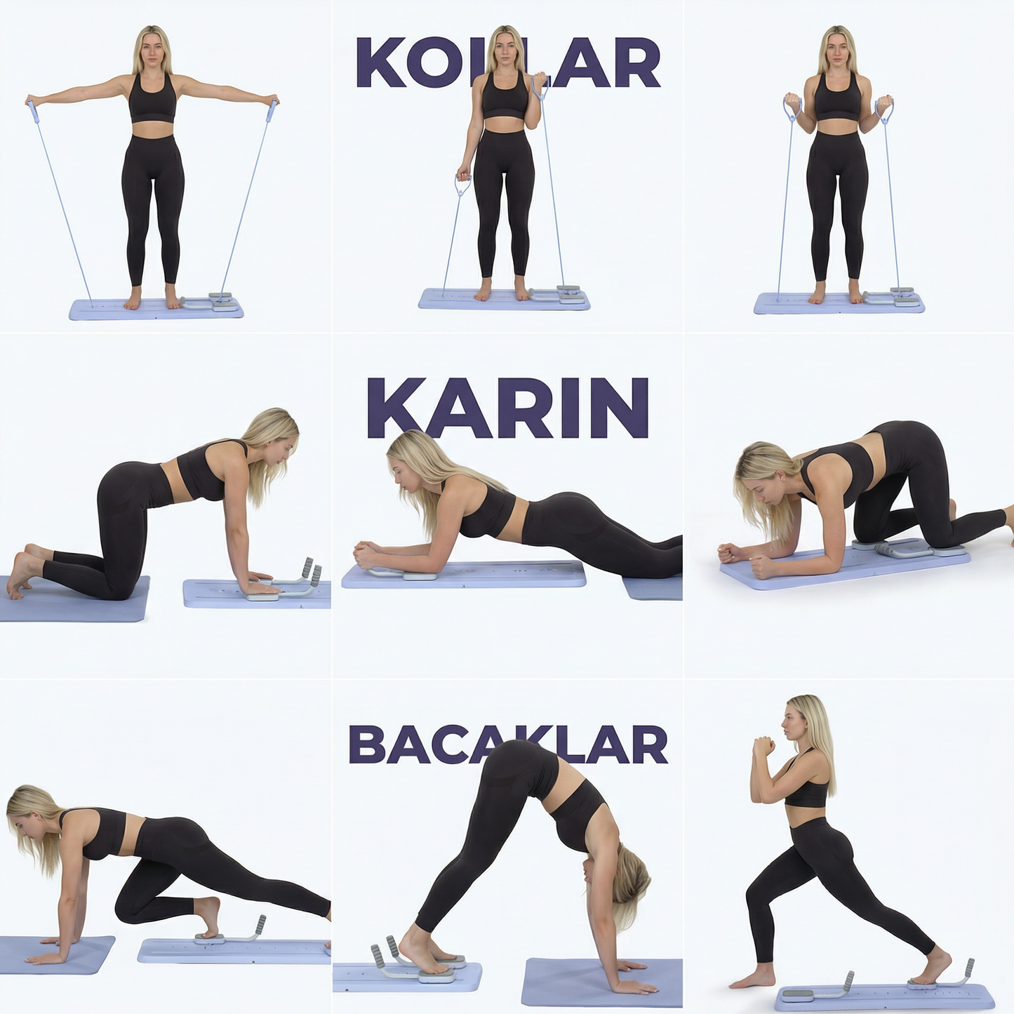 Pinklates™ Pilates Board Pro Seti