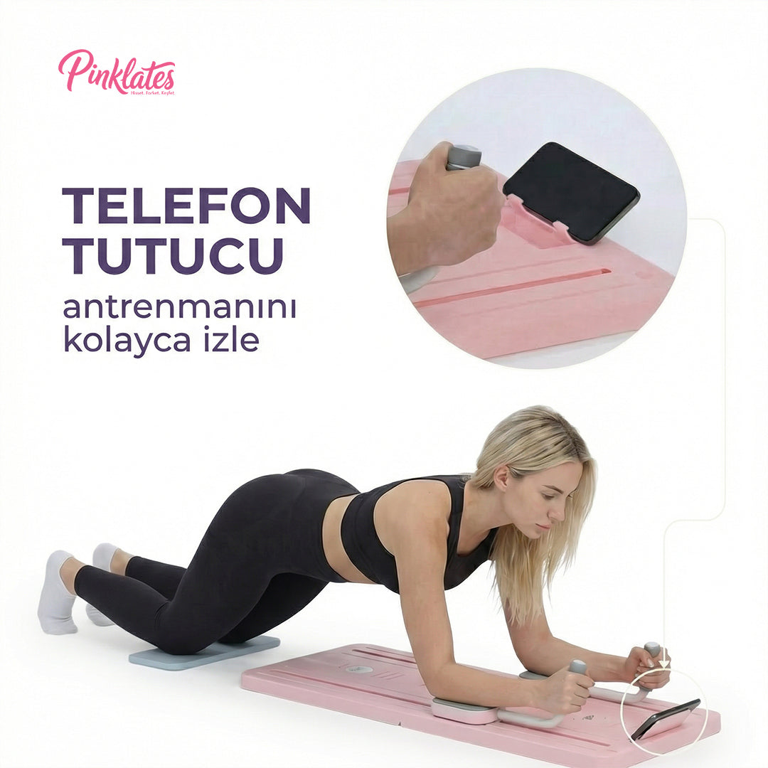 Pinklates™ Pilates Board Pro Seti